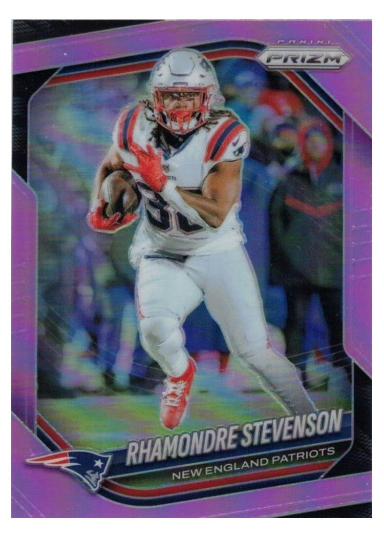2025 Panini Prizm Base Set Rhamondre Stevenson #84 card