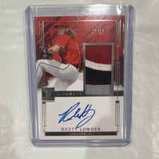 2024 Panini Impeccable Elegance Prospect Jersey Autographs Rhett Lowder #EPJ-RL card