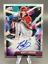 2025 Topps Cosmic Chrome Cosmic Chrome Autographs Rhett Lowder #CCA-RL card