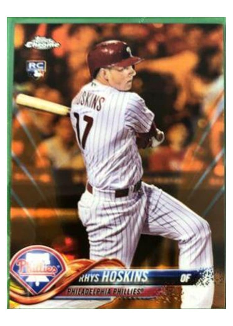 2018 Topps Chrome Base Set Rhys Hoskins #70 card