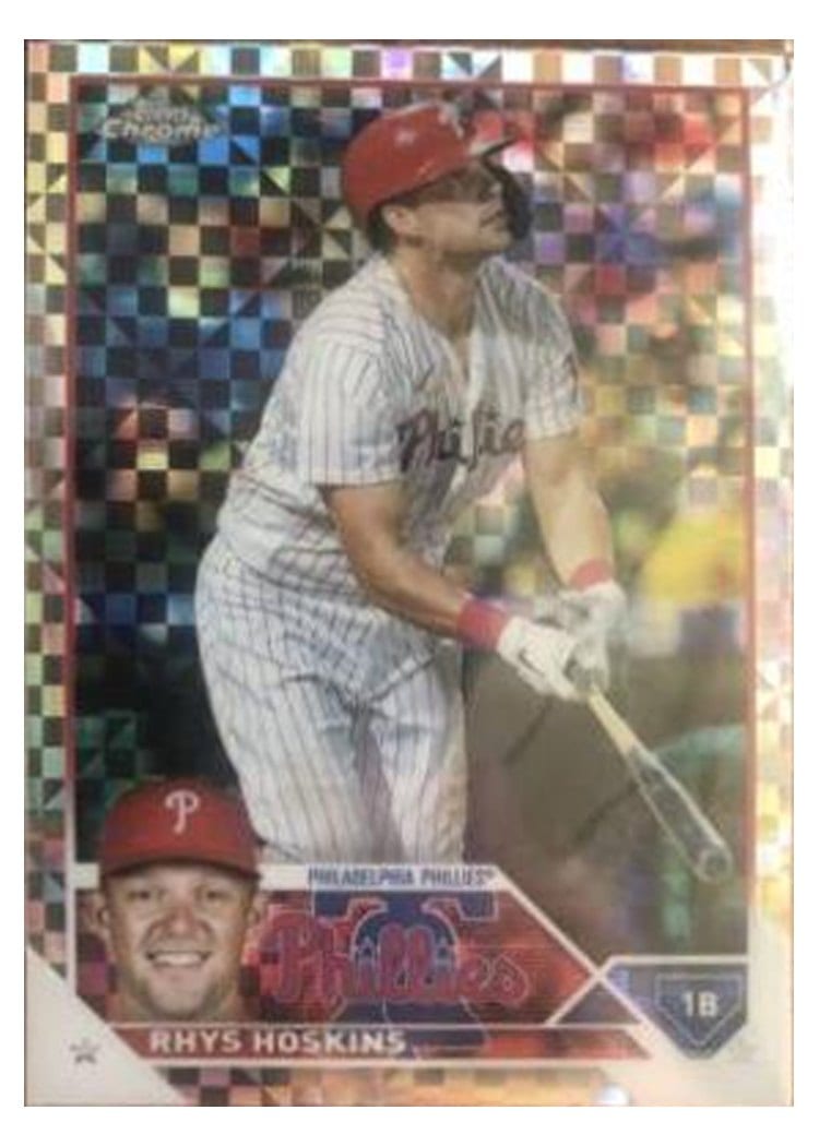 2023 Topps Chrome Base Set Rhys Hoskins #25 card
