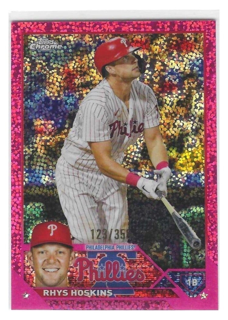 2023 Topps Chrome Base Set Rhys Hoskins #25 card