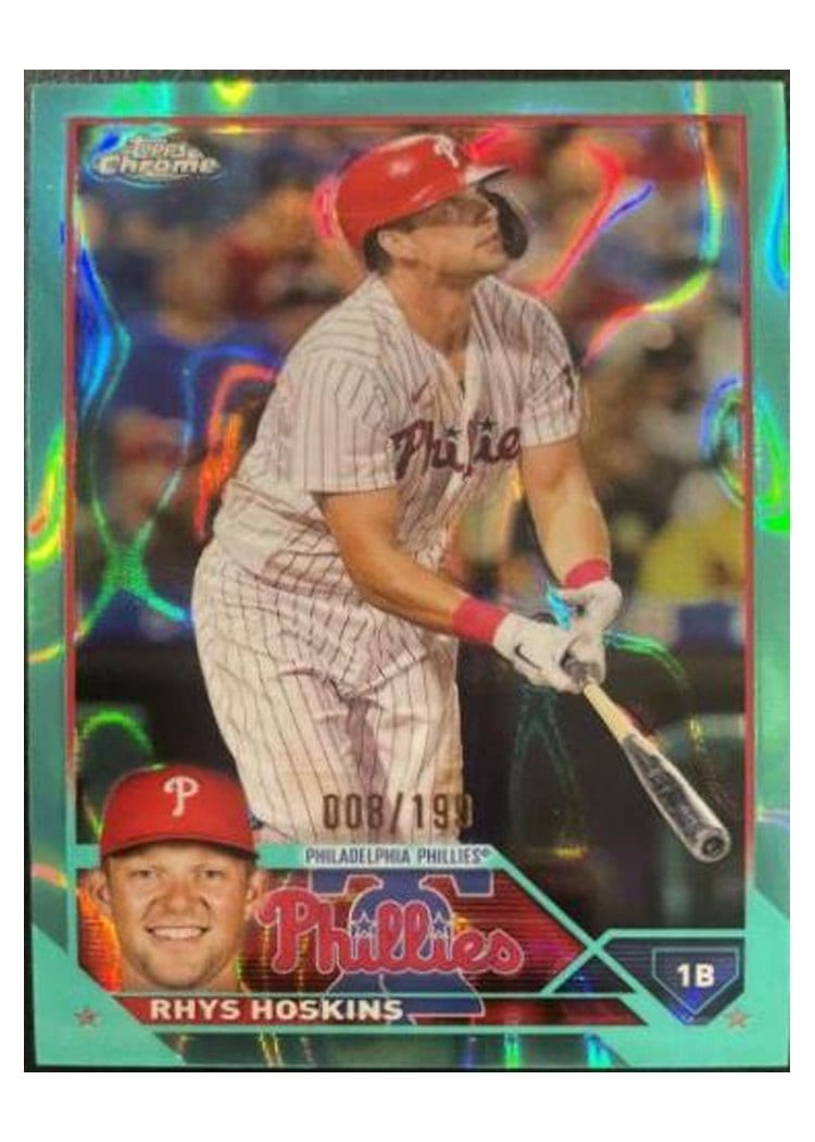 2023 Topps Chrome Base Set Rhys Hoskins #25 card