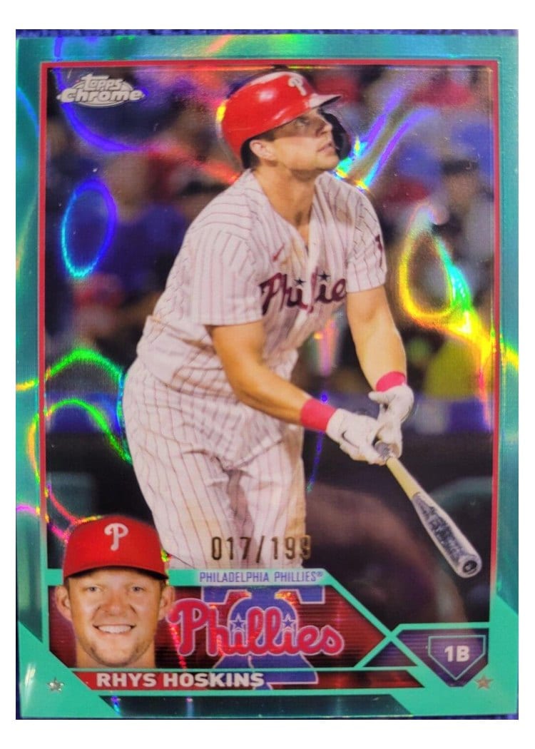 2023 Topps Chrome Base Set Rhys Hoskins #25 card