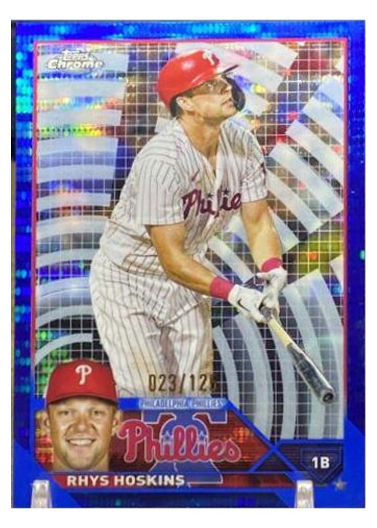 2023 Topps Chrome Base Set Rhys Hoskins #25 card