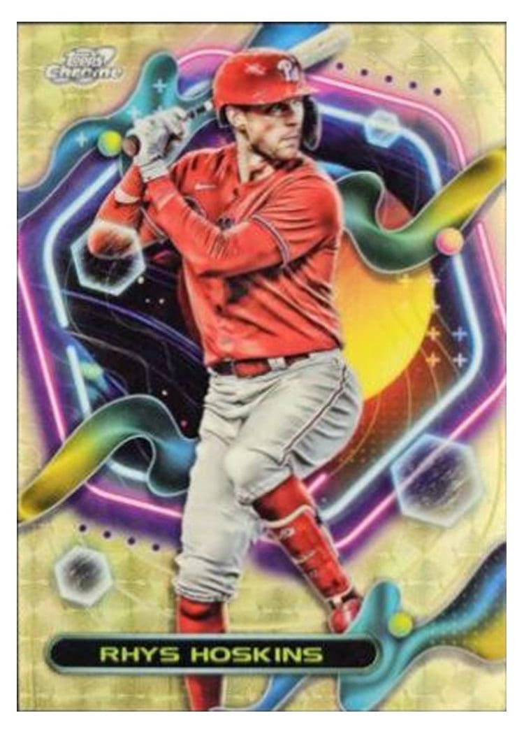 2023 Topps Chrome Base Set Rhys Hoskins #25 card