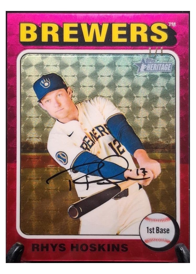 2024 Topps Heritage Base Set Rhys Hoskins #567 card