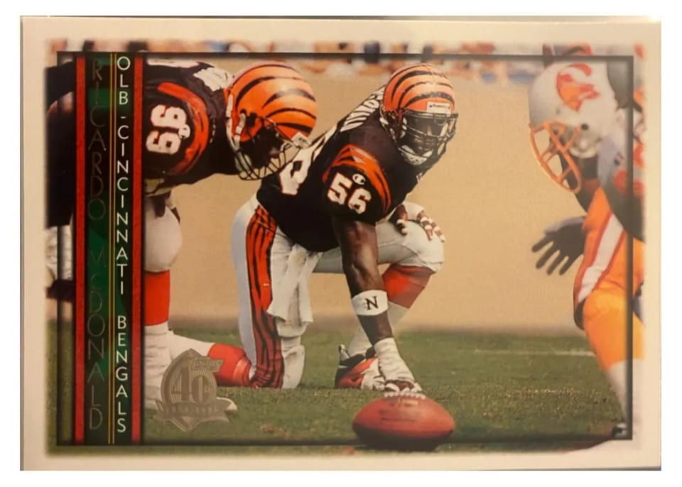 1996 Topps Ricardo McDonald #141 card