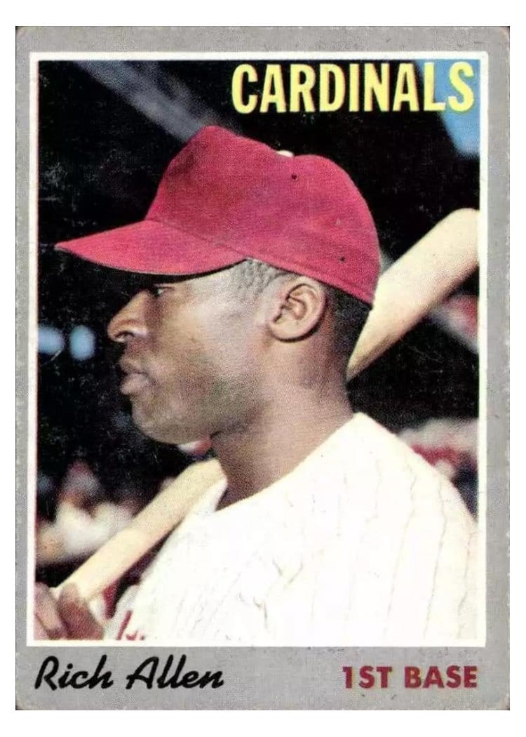1970 Topps Rich Allen #40 card
