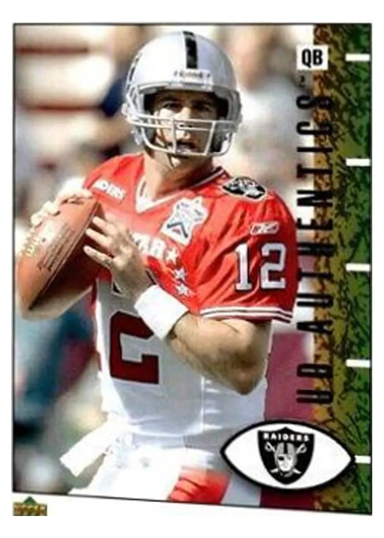 2002 Upper Deck Authentics Rich Gannon #63 card