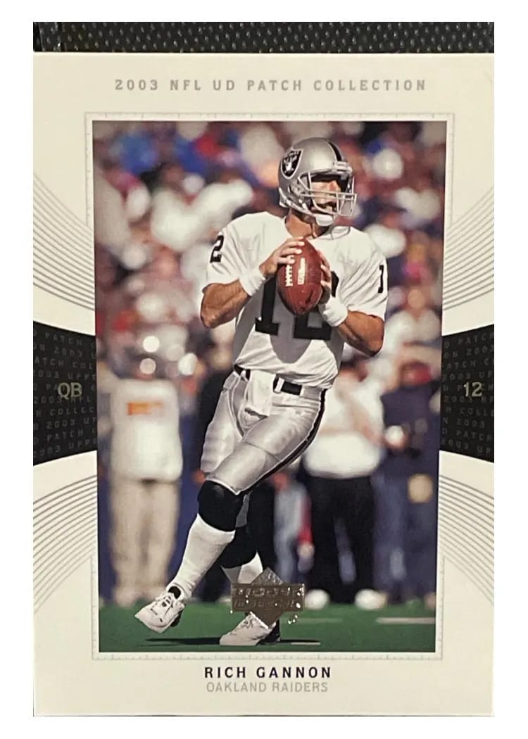 2003 Upper Deck Patch Collection Rich Gannon #17 card