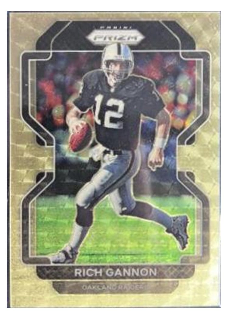 2021 Panini Prizm Base Set Rich Gannon Gold Vinyl Prizm #184