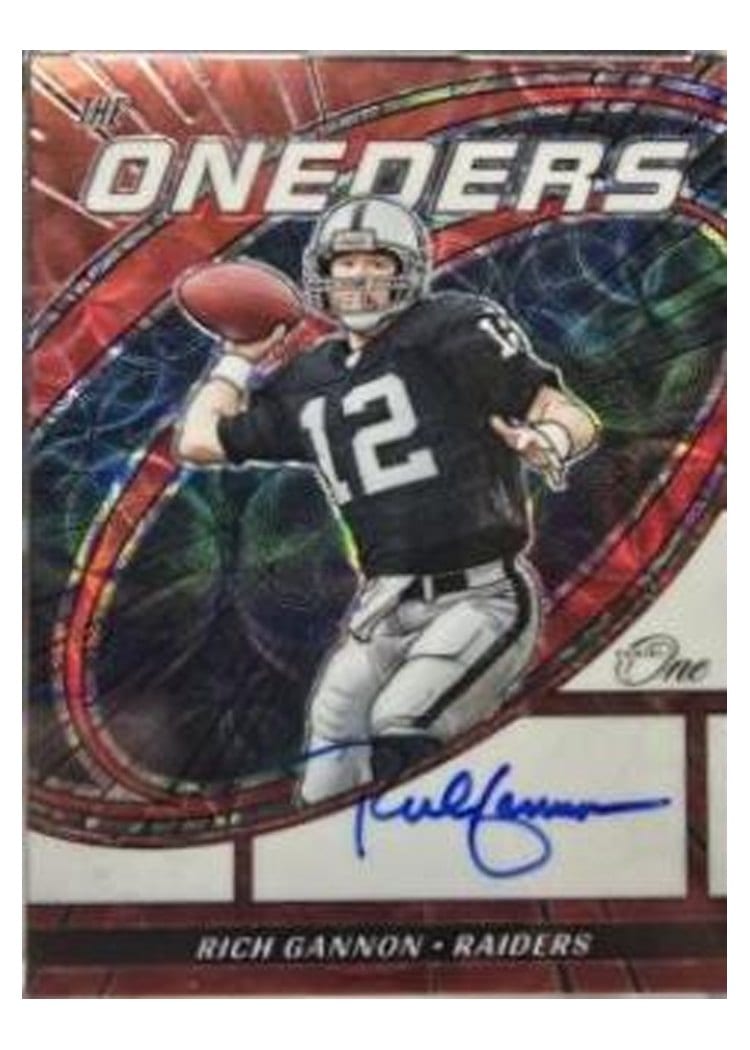 2023 Panini One The Oneders Autographs Rich Gannon Red The Oneders Autograph #356 card