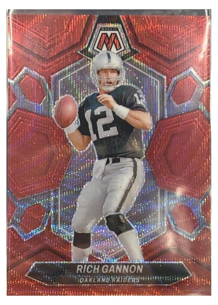 2024 Panini Mosaic Base Set Rich Gannon Red Wave #244 card