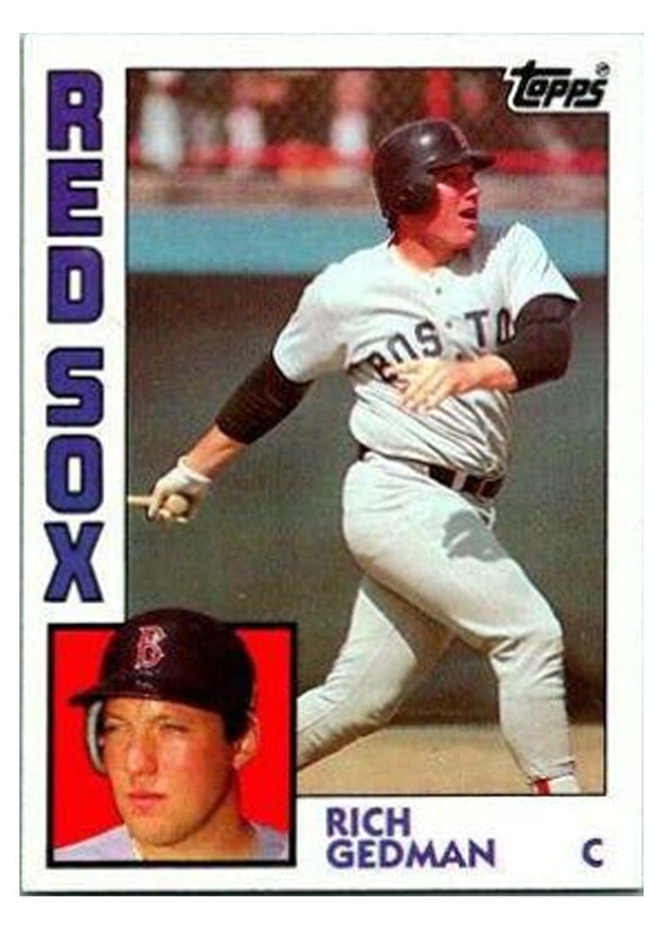 1984 Topps Rich Gedman #498 card