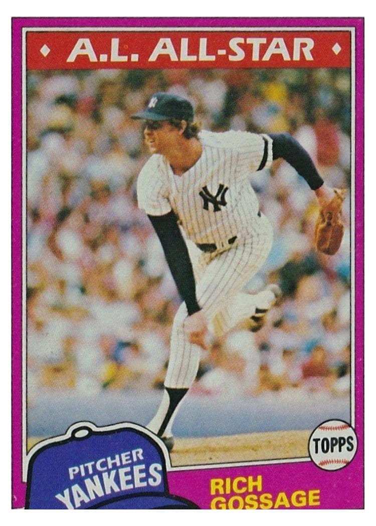 1981 Topps Rich Gossage #460 card