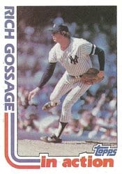 1982 Topps Base Set Rich Gossage #771 card