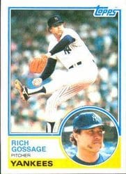 1983 Topps Base Set Rich Gossage #240 card