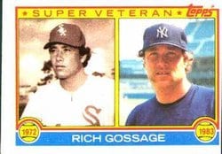 1983 Topps Base Set Rich Gossage #241 card