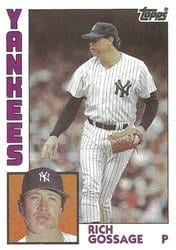 1984 Topps Base Set Rich Gossage #670 card