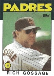 1986 Topps Base Set Rich Gossage #530 card
