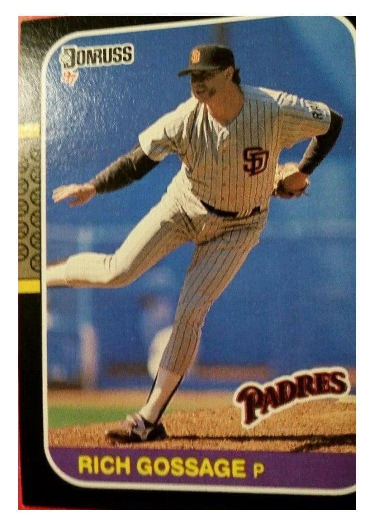 1987 Donruss Rich Gossage #483 card