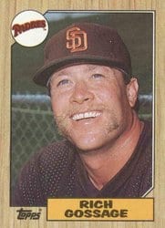 1987 Topps Base Set Rich Gossage #380 card
