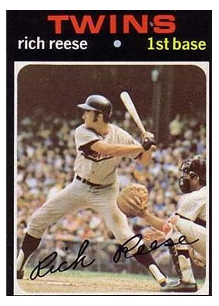 1971 Topps Rich Reese #349 card