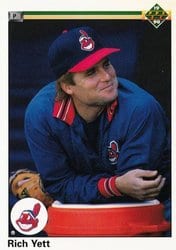 1990 Upper Deck Base Set Rich Yett #595 card
