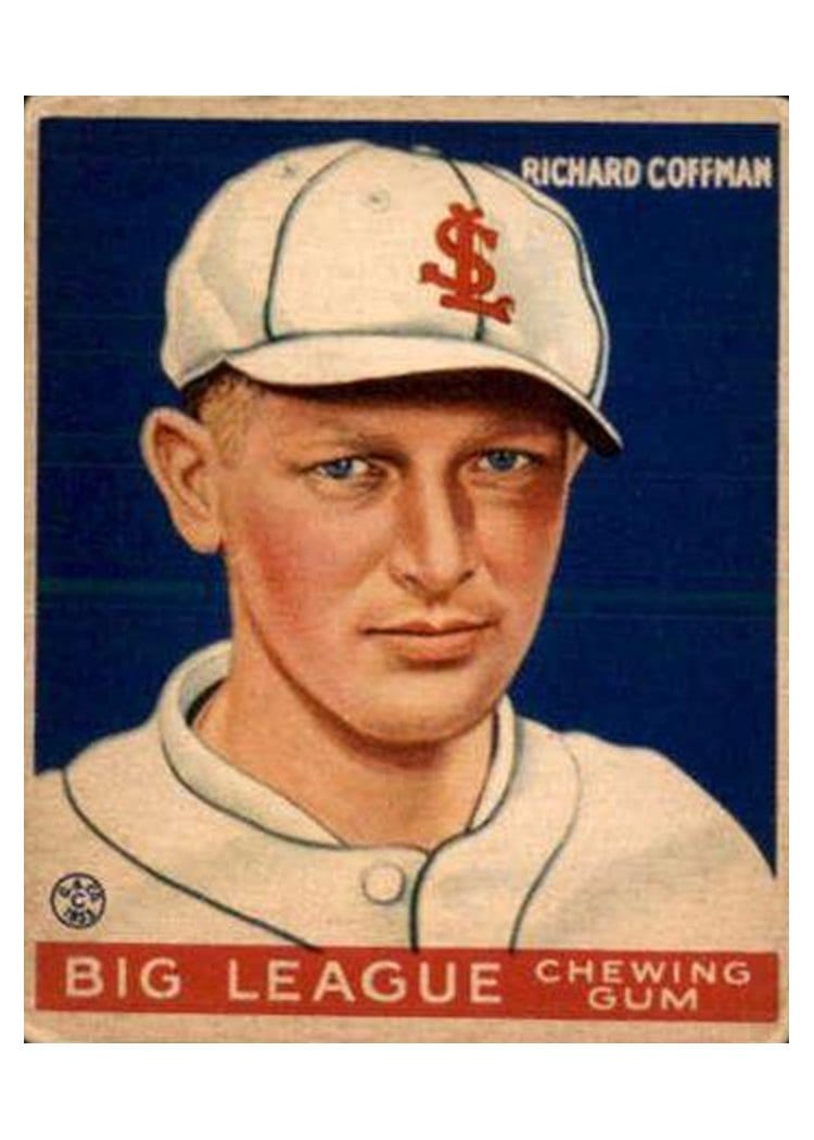 1933 Goudey Richard Coffman #101 card