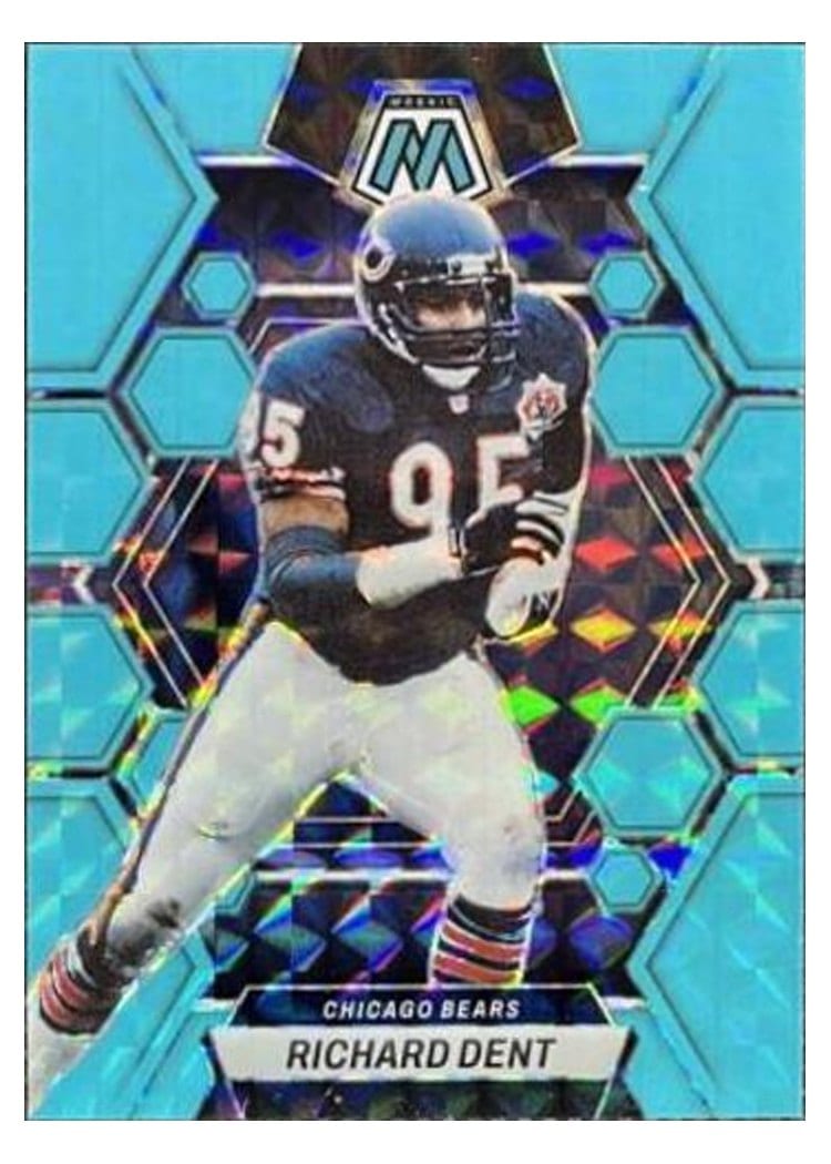2023 Panini Mosaic Base Set Richard Dent Blue Fluorescent #39 card