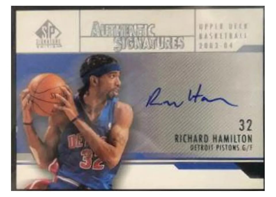 2003 SP Authentic Signatures Richard Hamilton #RH-A card