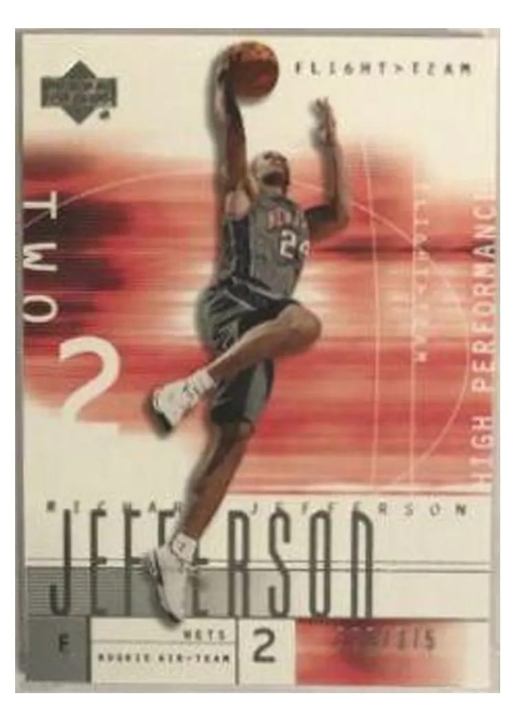 2001 Upper Deck Flight Team Richard Jefferson #132 card