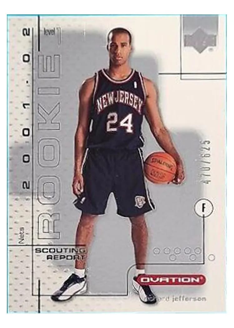 2001 Upper Deck Ovation Richard Jefferson #109 card