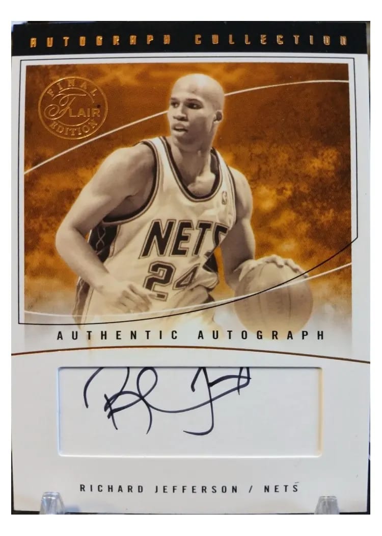 2003 Flair Final Edition Autograph Collection Richard Jefferson #AC-RJ card