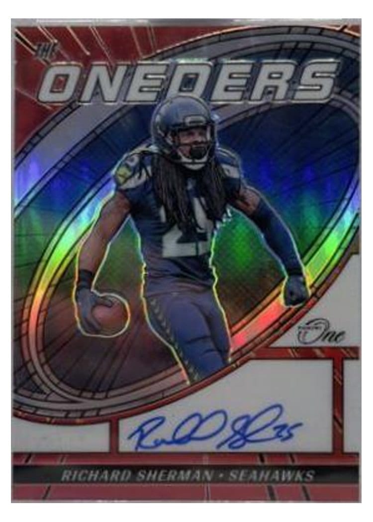 2023 Panini One The Oneders Autographs Richard Sherman #372 card