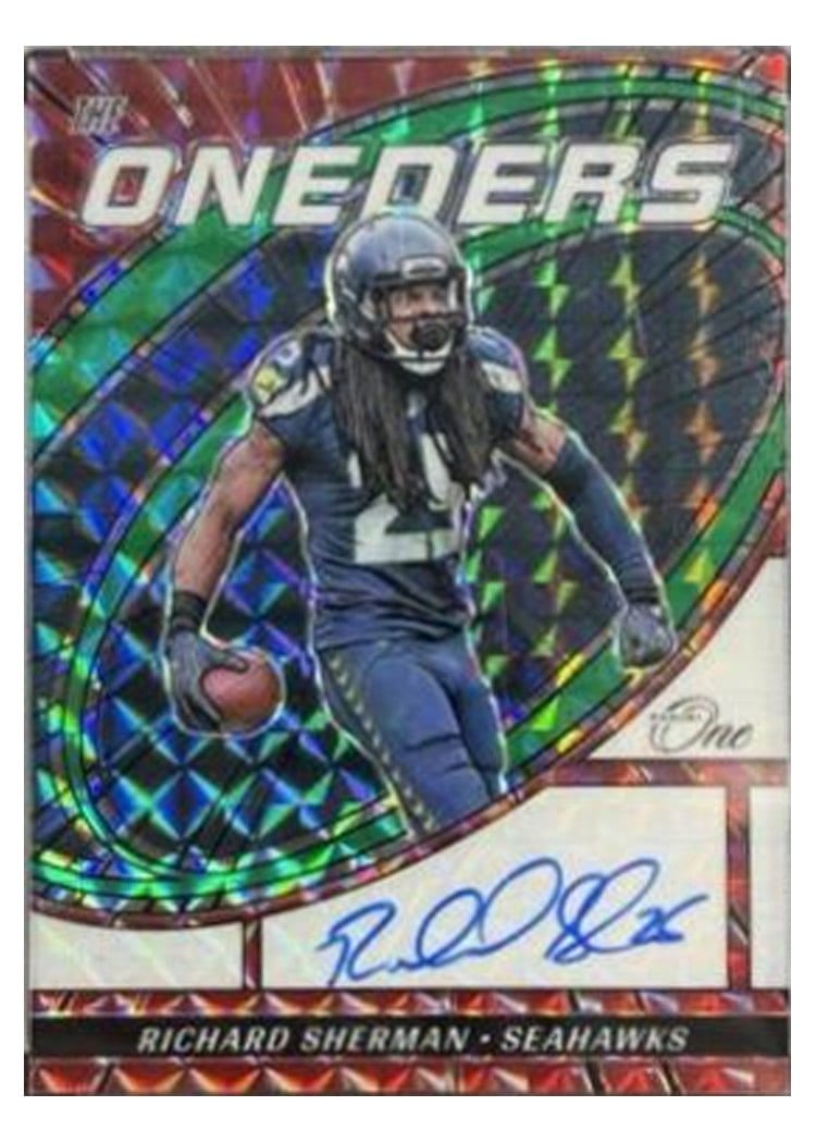 2023 Panini One The Oneders Autographs Richard Sherman #372 card