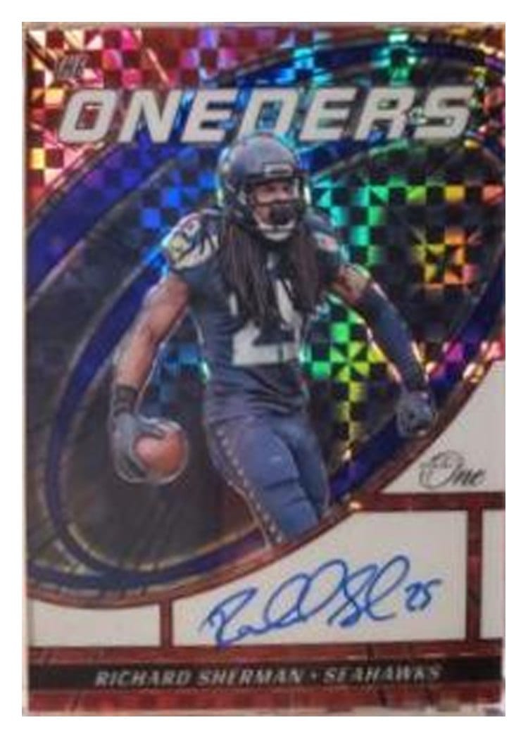 2023 Panini One The Oneders Autographs Richard Sherman #372 card