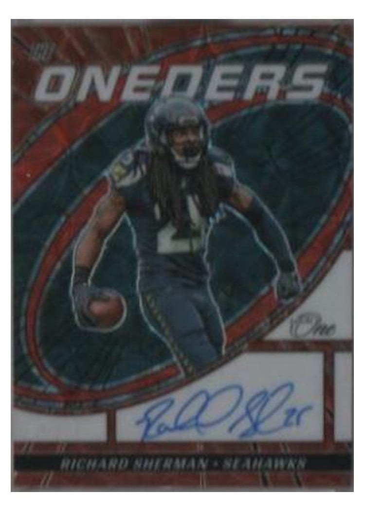 2023 Panini One The Oneders Autographs Richard Sherman #372 card