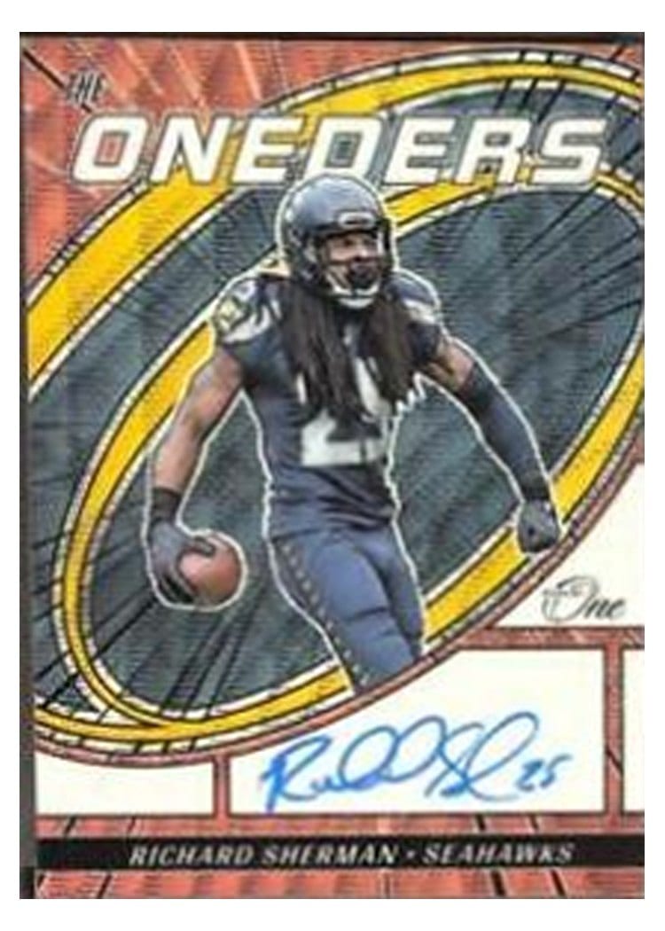 2023 Panini One The Oneders Autographs Richard Sherman #372 card