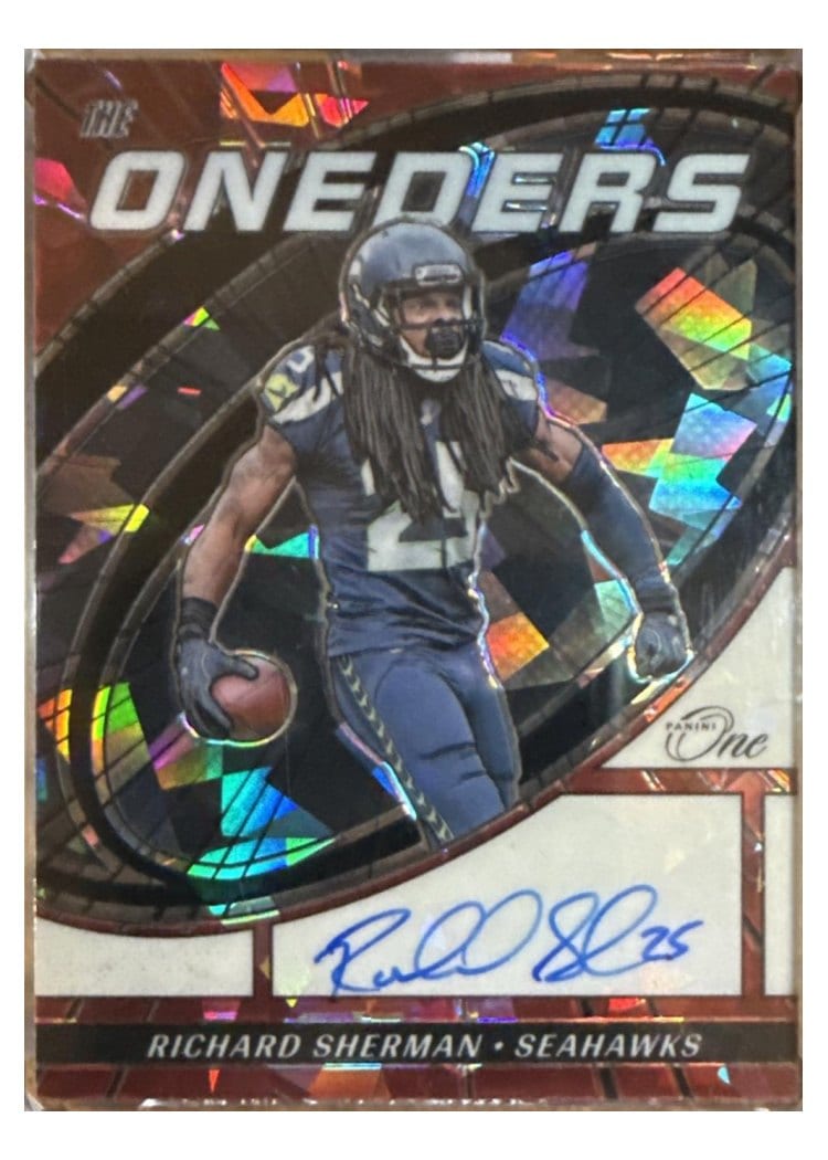 2023 Panini One The Oneders Autographs Richard Sherman #372 card