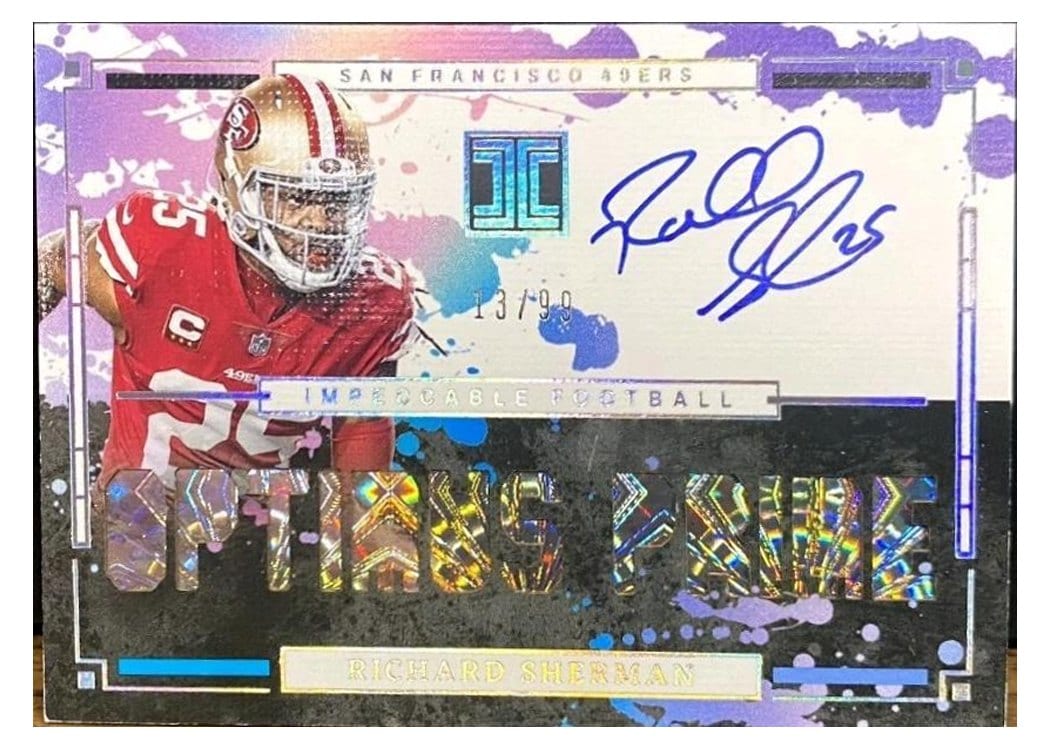 2025 Panini Impeccable Impeccable Nickname Autographs Richard Sherman #5 card