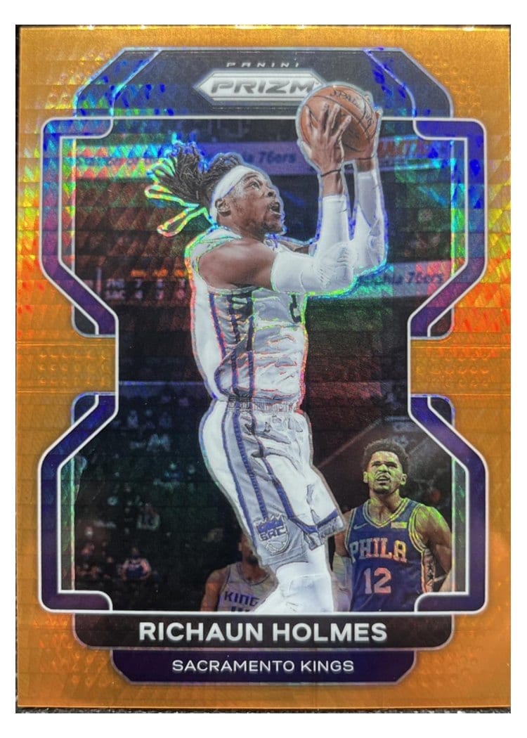 2021-22 Panini Prizm Base Set Richaun Holmes Orange Hyper Prizm #170 card