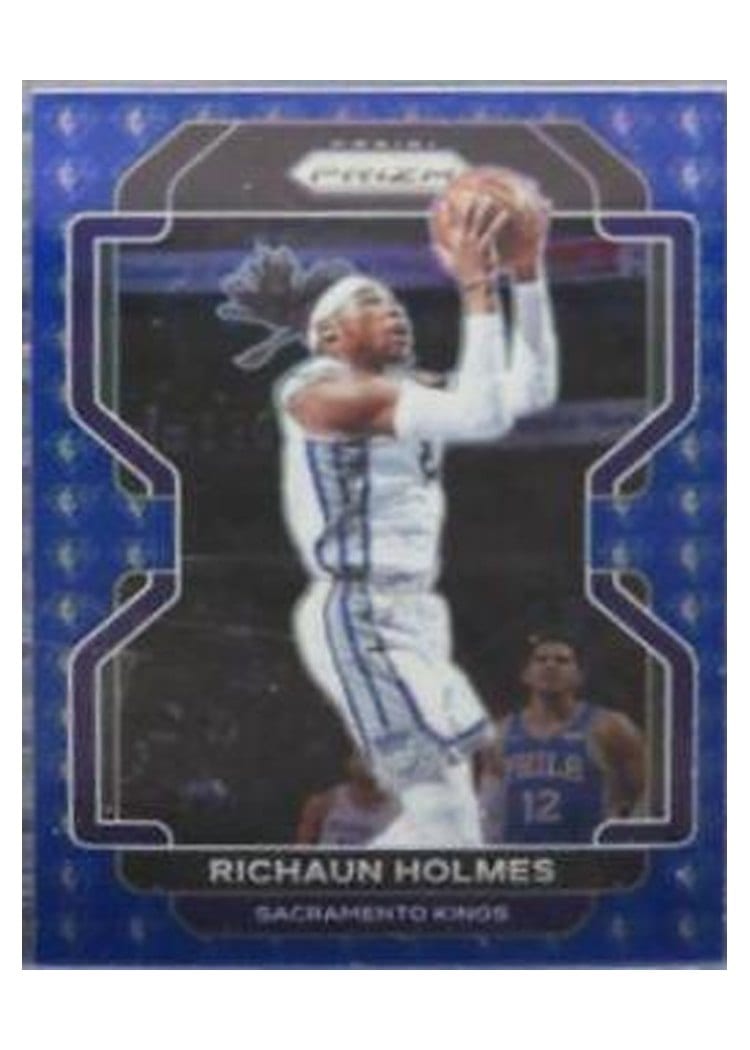 2021-22 Panini Prizm Base Set Richaun Holmes 75th Anniversary Blue Prizm #170 card