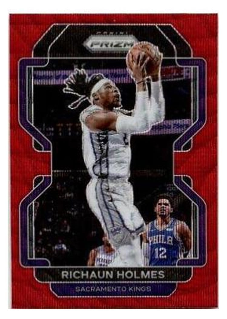 2021-22 Panini Prizm Base Set Richaun Holmes Ruby Wave #170 card