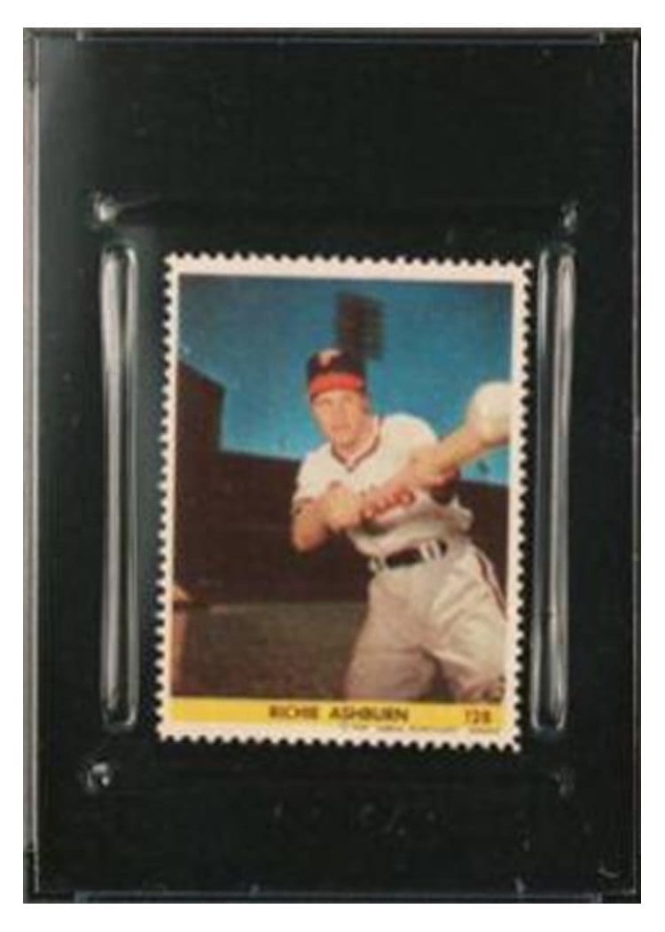 1949 Eureka Sportstamps Richie Ashburn #128 card