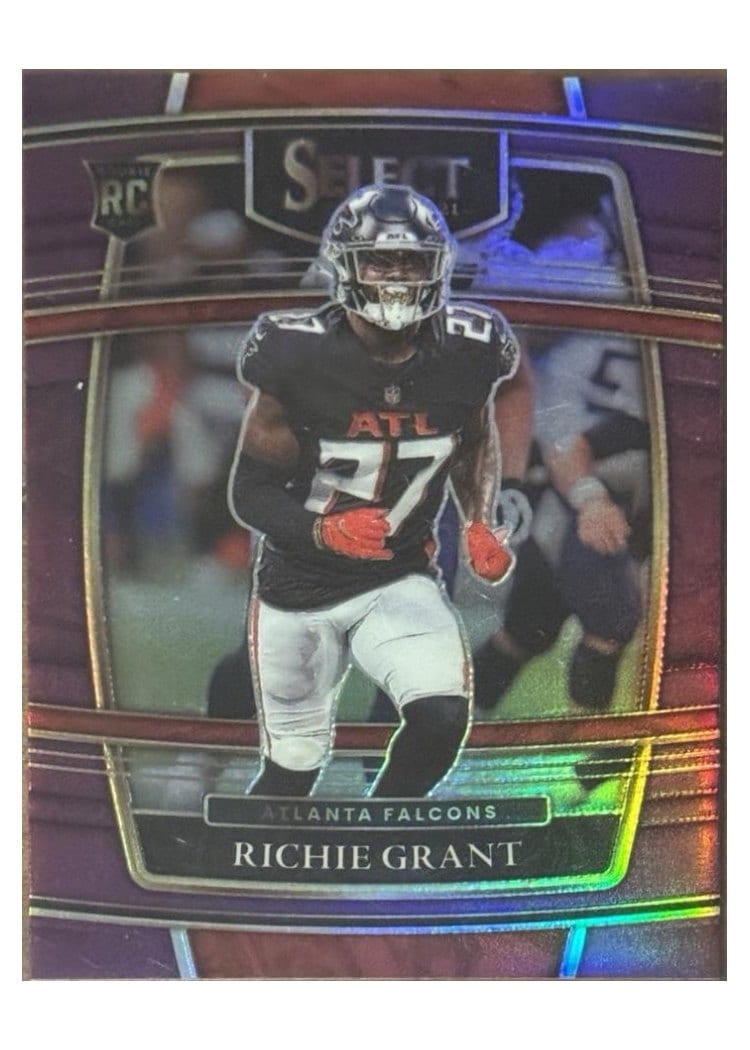 2021 Panini Select Base Set Richie Grant Purple #90 card