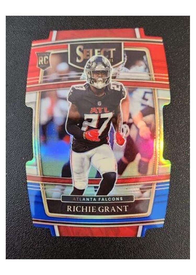 2021 Panini Select Base Set Richie Grant Red and Blue Die Cut #90 card