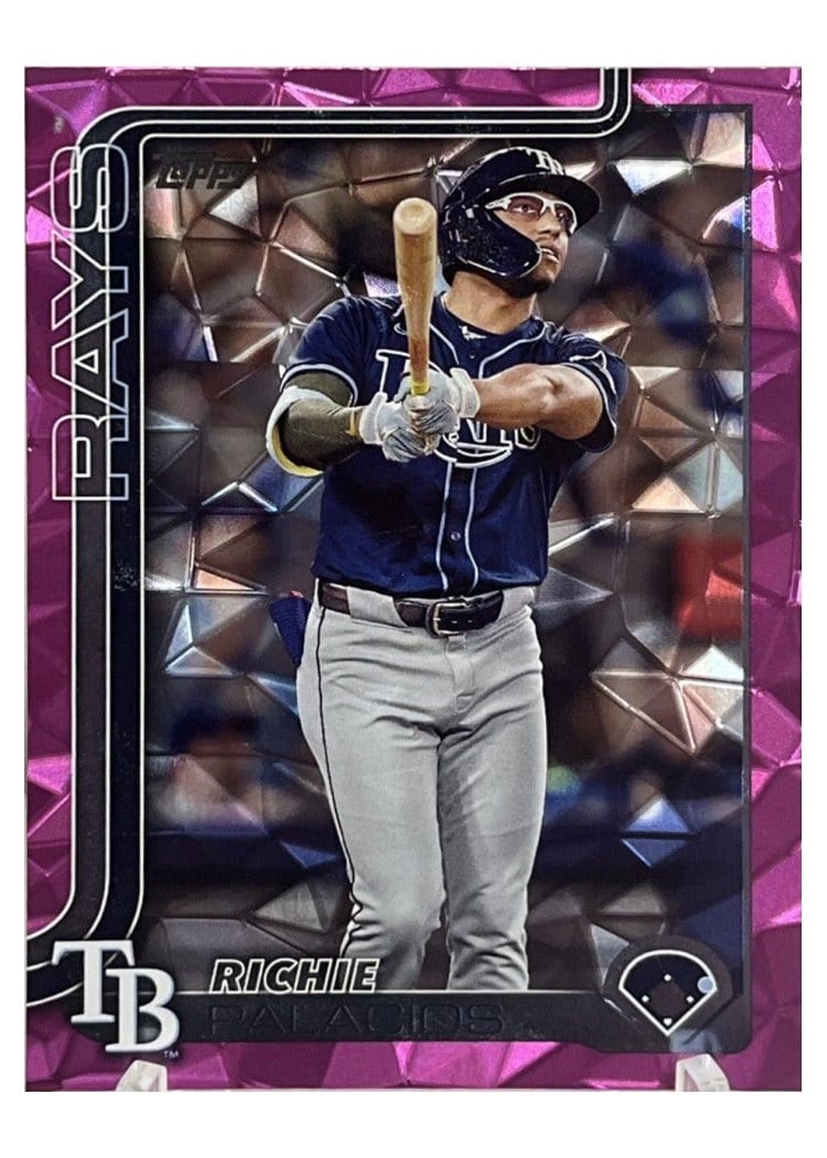 2025 Topps Base Set Richie Palacios Pink Diamante Foil #124 card