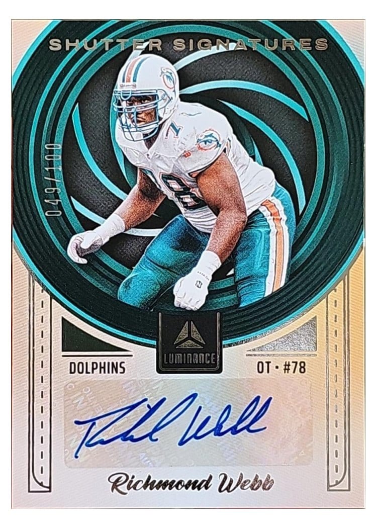 2025 Panini Luminance Shutter Signatures Richmond Webb #14 card